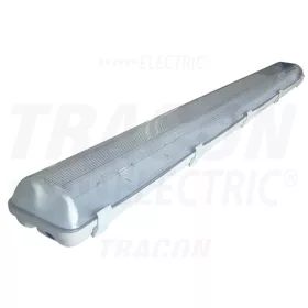   Tracon Védett lámpatest LED csövekhez, egyoldalas betáp 230 V, 50 Hz, G13, 1200 mm, IP65, ABS/PC,  EEI=A++,A+,A