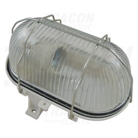   Tracon Műanyag hajólámpa, ovális, fehér 230 V, 50Hz,E27,max.60W,IP44,classII, EEI=A++,A+,A,B,C,D,E