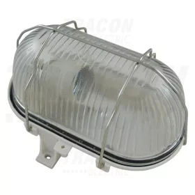   Tracon Műanyag hajólámpa, ovális, fehér 230 V, 50Hz,E27,max.60W,IP44,classII, EEI=A++,A+,A,B,C,D,E