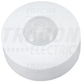   Tracon Védett mozgásérzékelő, mennyezetre, fehér 230V, 50 Hz, 1200W, 360°, 1-6 m, 10 s-15 min,3-2000lux, IP44