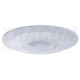   Tracon Mozgásérzékelő, mennyezetre, lapos, fehér 230V, 50 Hz, 360°, 1-6 m, 10 s-15 min, 3-2000lux, IP20