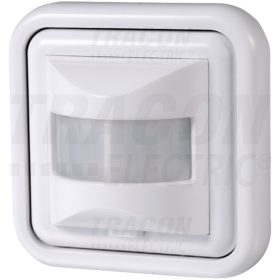   Tracon Mozgásérzékelő, süllyesztett, fehér 230V, 50 Hz, 500 W, 190°, 1-9 m, 10 s-7 min, 3-2000lux