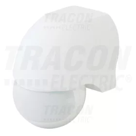  Tracon Mozgásérzékelő, infra falra, fehér 230 VAC, 180°, max. 12 m, 10 s-12 min, 3-2000lux, IP44