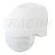 Tracon Mozgásérzékelő, infra falra, fehér 230 VAC, 180°, max. 12 m, 10 s-12 min, 3-2000lux, IP44