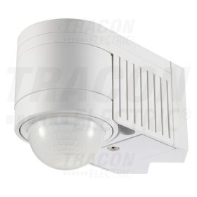   Tracon Mozgásérzékelő, fali, sarokelemmel, fehér 230V, 50 Hz, 360°, 1-12 m, 10 s-15 min, 3-2000lux, IP44