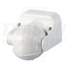   Tracon Mozgásérzékelő, fali, radaros, fehér 230 VAC, 5,8 GHz, 180°, 5-15m, 10 s-12 min, 3-2000lux, IP44