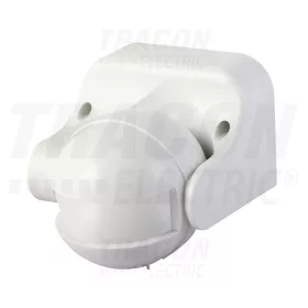   Tracon Mozgásérzékelő, fali, radaros, fehér 230 VAC, 5,8 GHz, 180°, 5-15m, 10 s-12 min, 3-2000lux, IP44