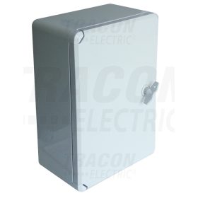   Tracon Műanyag elosztószekrény H×W×D=280×210×130mm, IP65, IK10, 1000V AC/DC, RAL7035