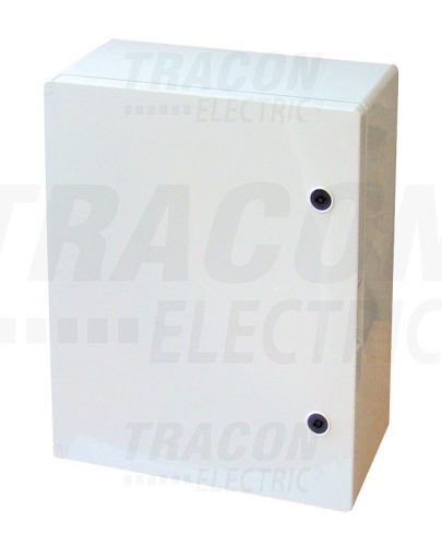 Tracon Műanyag elosztószekrény H×W×D=500×400×175mm, IP65, IK10, 1000V AC/DC, RAL7035