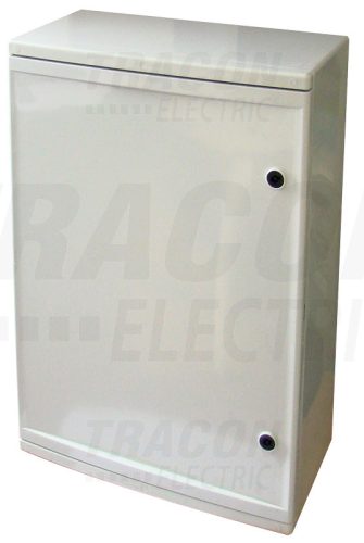 Tracon Műanyag elosztószekrény H×W×D=700×500×245mm, IP65, IK10, 1000V AC/DC, RAL7035