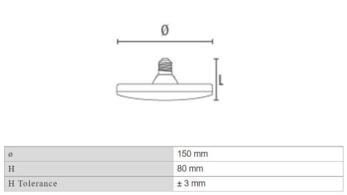 DURA TN20BN Tenderera LED E27 20W 1790LM 4000K 180° IP20 20000h