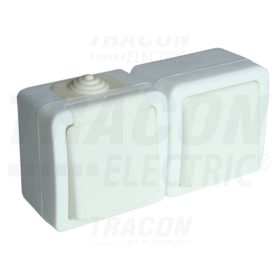   Tracon Falon kívüli váltókapcsoló 10AX/250VAC, IP54, (106)