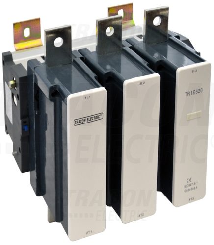 Tracon Nagyáramú kontaktor 660V, 50Hz, 620A, 335kW, 230V AC, 3×NO+1×NO