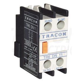   Tracon Homlokoldali segédérintkező TR1D/F és TR1E kontaktorokhoz 230V, 50Hz, 2A, 2×NC