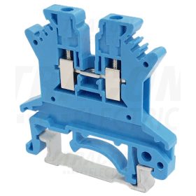   Tracon Nullavezető ipari sorozatkapocs, csavaros, sínre, kék 500V 17.5A 0.14-1.5 mm2