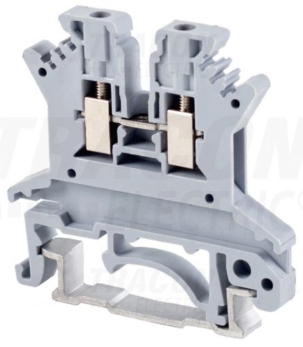 Tracon Fázisvezető ipari sorozatkapocs, csavaros, sínre, szürke 500V 17.5A 0.14-1.5 mm2