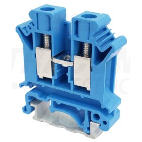  Tracon Nullavezető ipari sorozatkapocs, csavaros, sínre, kék 0,5-10mm2, 800VAC, 76A
