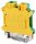 Tracon Védővezető ipari sorozatkapocs, csavaros, sínre, zöld/sárga 0,5-10mm2, 76A