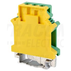   Tracon Védővezető ipari sorozatkapocs, csavaros, sínre, zöld/sárga 2,5-16mm2, 101A