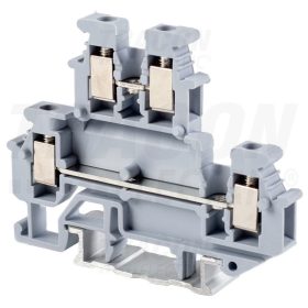   Tracon Emeletes ipari sorozatkapocs, csavaros, sínre, szürke 500V 24A 0.2-4 mm2