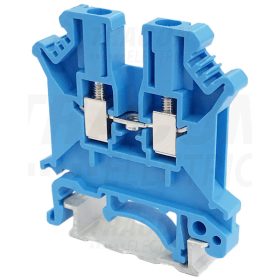   Tracon Nullavezető ipari sorozatkapocs, csavaros, sínre, kék 0,2-2,5mm2, 800VAC, 32A