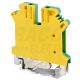 Tracon Védővezető ipari sorozatkapocs, csavaros, sínre, zöld/sárga 0,2-2,5mm2, 32A