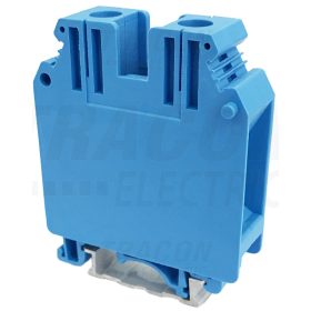   Tracon Nullavezető ipari sorozatkapocs, csavaros, sínre, kék 6-35mm2, 1000VAC, 150A