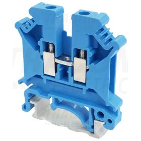   Tracon Nullavezető ipari sorozatkapocs, csavaros, sínre, kék 0,2-4mm2, 800VAC, 41A
