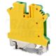 Tracon Védővezető ipari sorozatkapocs, csavaros, sínre, zöld/sárga 0,2-4mm2, 41A