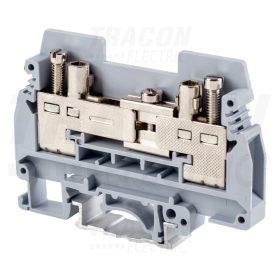   Tracon Mérő ipari sorozatkapocs, csavaros, sínre, szürke 0,5-6mm2, 400VAC, 57A