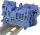 Tracon Nullavezető ipari sorozatkapocs, rugós, sínre, kék 0,14-1,5mm2, 500VAC, 17,5A