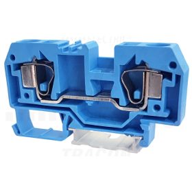   Tracon Nullavezető ipari sorozatkapocs, rugós, sínre, kék 800V 57A 0.2-10 mm2 2P