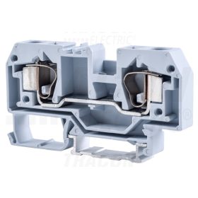   Tracon Fázisvezető ipari sorozatkapocs, rugós, sínre, szürke 800V 57A 0.2-10 mm2 2P