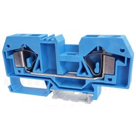  Tracon Nullavezető ipari sorozatkapocs, rugós, sínre, kék 800V 76A 0.2-16 mm2 2P