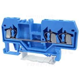   Tracon Nullavezető ipari sorozatkapocs, rugós, sínre, kék 800V 24A 0.08-2.5 mm2 3P