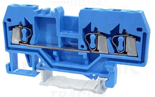 Tracon Nullavezető ipari sorozatkapocs, rugós, sínre, kék 800V 24A 0.08-2.5 mm2 3P