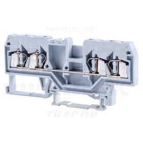   Tracon Fázisvezető ipari sorozatkapocs, rugós, sínre, szürke 800V 20A 0.08-2.5 mm2 4P