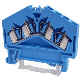  Tracon Nullavezető ipari sorozatkapocs, rugós, sínre, kék 800V 24A 0.08-2.5 mm2 4P