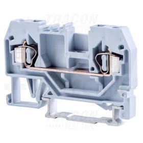  Tracon Fázisvezető ipari sorozatkapocs, rugós, sínre, szürke 800V 24A 0.08-2.5 mm2 2P