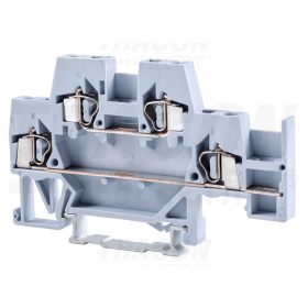   Tracon Emeletes ipari sorozatkapocs, rugós, sínre, szürke 500V 20A 0.08-2.5 mm2 4P