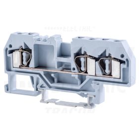  Tracon Fázisvezető ipari sorozatkapocs, rugós, sínre, szürke 800V 32A 0.08-4 mm2 3P