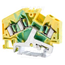   Tracon Védővezető ipari sorozatkapocs, rugós, sínre, zöld/sárga 800V 32A 0.08-4 mm2 3P