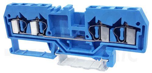 Tracon Nullavezető ipari sorozatkapocs, rugós, sínre, kék 800V 26A 0.08-4 mm2 4P