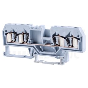   Tracon Fázisvezető ipari sorozatkapocs, rugós, sínre, szürke 800V 26A 0.08-4 mm2 4P