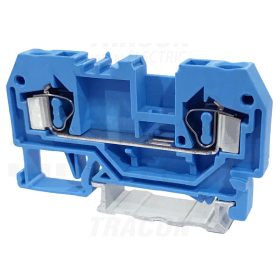   Tracon Nullavezető ipari sorozatkapocs, rugós, sínre, kék 800V 32A 0.08-4 mm2 2P