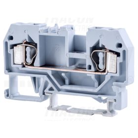   Tracon Fázisvezető ipari sorozatkapocs, rugós, sínre, szürke 800V 32A 0.08-4 mm2 2P
