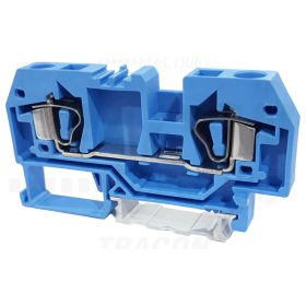   Tracon Nullavezető ipari sorozatkapocs, rugós, sínre, kék 800V 41A 0.2-6 mm2 2P