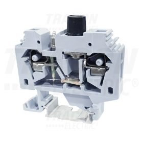   Tracon Biztosítékos ipari sorozatkapocs, rugós, sínre, szürke 220V 10A 0.2-6 mm2 2P