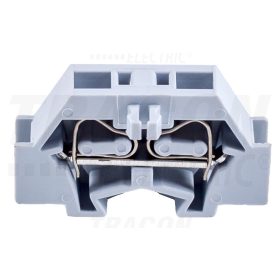   Tracon Mini rugós ipari sorozatkapocs, csavarral rögzíthető, szürke 500V 24A 0.08-2.5 mm2 2P
