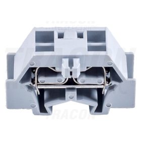   Tracon Mini rugós ipari sorozatkapocs, csavarral rögzíthető, szürke 500V 24A 0.08-2.5 mm2 2P